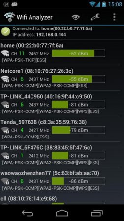 Wifi Analyzer — скриншот 2